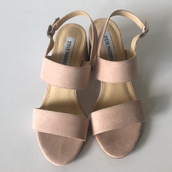 STEVE MADDEN | pink block heel sandals - Picture 3 of 9